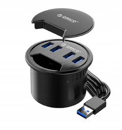 Desktop grommet USB 3.0 HUB, 4 port - DESK-4U-BK-BP Desktop grommet USB 3.0 HUB, 4 port - DESK-4U-BK-BP