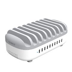 Charger Station 220V - 10 x USB 120W white - DUK-10P-EU-WH Charger Station 220V - 10 x USB 120W white - DUK-10P-EU-WH