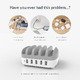 Charger Station 220V - 5 x USB 40W White - DUK-5P-EU-WH Charger Station 220V - 5 x USB 40W White - DUK-5P-EU-WH