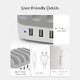 Charger Station 220V - 5 x USB 40W White - DUK-5P-EU-WH Charger Station 220V - 5 x USB 40W White - DUK-5P-EU-WH