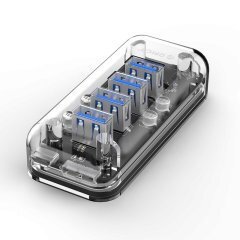 хъб USB3.0 HUB 4 port Transparent - F4U-U3-CR хъб USB3.0 HUB 4 port Transparent - F4U-U3-CR