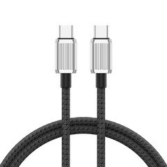 Cable USB C-to-C PD 60W Charging 1.0m Black - GQZ60-10-BK Cable USB C-to-C PD 60W Charging 1.0m Black - GQZ60-10-BK