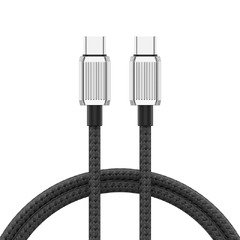Cable USB C-to-C PD 60W Charging 1.5m Black - GQZ60-15-BK Cable USB C-to-C PD 60W Charging 1.5m Black - GQZ60-15-BK