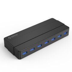 хъб USB3.0 HUB 7 port with Premium Power Adapter, Black - H7928-U3-V1-BK хъб USB3.0 HUB 7 port with Premium Power Adapter, Black - H7928-U3-V1-BK