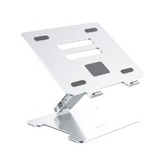 алуминиева поставка за лаптоп Laptop Stand - Aluminum, 2 x USB3.0, Card Reader, up to 15.6" - LST-2AS-SV