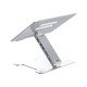 Laptop Stand - Aluminum, 2 x USB3.0, Card Reader, up to 15.6" - LST-2AS-SV