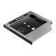тънко кади за лаптоп Laptop Caddy 9.0-9.5mm SATA3 with LED/switch - M95SS-SV