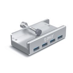 USB 3.0 HUB Clip Type 4 port -  Aluminum - MH4PU-SV