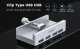 USB 3.0 HUB Clip Type 4 port - aux Micro-USB power input, Aluminum - MH4PU-P-SV USB 3.0 HUB Clip Type 4 port - aux Micro-USB power input, Aluminum - MH4PU-P-SV