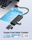 хъб USB3.0 HUB - 3 x USB3.0, SD, TF - PAPW3AT-U3-015-BK