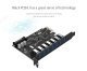 PCI-E card 7 x USB3.0 port 5Gbps - PVU3-7U-V1 PCI-E card 7 x USB3.0 port 5Gbps - PVU3-7U-V1