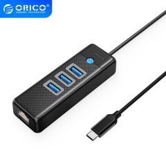 хъб HUB USB3.1 3 port + LAN 1000M - PW3UR-C3-015-BK хъб HUB USB3.1 3 port + LAN 1000M - PW3UR-C3-015-BK