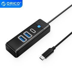 хъб HUB USB3.1 3 port - 2 x USB3.0, 1 x Type C, Black - PWC2U-C3-015-BK хъб HUB USB3.1 3 port - 2 x USB3.0, 1 x Type C, Black - PWC2U-C3-015-BK