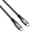 кабел Cable Thunderbolt 4 / USB4 - Type-C to Type-C 40Gbps PD100W 2.0m Grey - TBZ4-20-GY