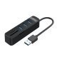 хъб USB3.0 HUB 3 port + Card Reader - TWU3-3AST
