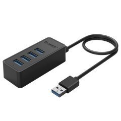 хъб USB3.0 HUB 4 port - USB/Micro USB input, 1m cable - W5P-U3-100-BK-PRO хъб USB3.0 HUB 4 port - USB/Micro USB input, 1m cable - W5P-U3-100-BK-PRO