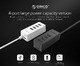 USB2.0 HUB 4 port - USB/Micro USB input, Black - W5P-U2-030-BK-EP USB2.0 HUB 4 port - USB/Micro USB input, Black - W5P-U2-030-BK-EP