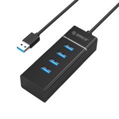 хъб USB3.0 HUB 4 port black - W6PH4-U3-V1-BK хъб USB3.0 HUB 4 port black - W6PH4-U3-V1-BK