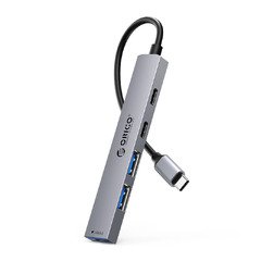 HUB USB-C 5 port - USB3.0 x 1, USB2.0 x 2, USB-C x 2, Aluminium - YSB4-U2-GY HUB USB-C 5 port - USB3.0 x 1, USB2.0 x 2, USB-C x 2, Aluminium - YSB4-U2-GY