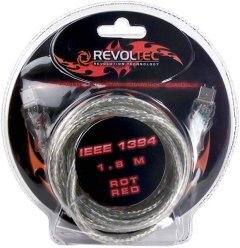 Firewire Flashing Datacable 1.8m RED Firewire Flashing Datacable 1.8m RED