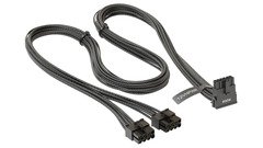 Modding Cable 600W Black 90 degree - PCIe 5.0 12VHPWR - SS-2x8P-90-12V-2x6-600-BK Modding Cable 600W Black 90 degree - PCIe 5.0 12VHPWR - SS-2x8P-90-12V-2x6-600-BK