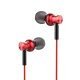 Earphones RM2 - Metal Red with Mic - SOUNDPLUS-RM2-RD