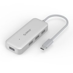 хъб USB3.0 HUB 4 port - Type C input - TC4U-U3-SV хъб USB3.0 HUB 4 port - Type C input - TC4U-U3-SV