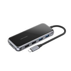 докинг станция Type-C Docking Station Power Distribution 3.0 87W - HDMI, Type-C x 1, USB3.0 x 2, USB 2.0 x 2, LAN, SD/TF, VGA - TFGHB докинг станция Type-C Docking Station Power Distribution 3.0 87W - HDMI, Type-C x 1, USB3.0 x 2, USB 2.0 x 2, LAN, SD/TF, VGA - TFGHB