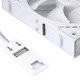 Комплект вентилатори Fan Pack 3-in-1 3x120mm - TL-M12QW x 3 - White, Infinity Mirror, Daisy-Chain, A-RGB Комплект вентилатори Fan Pack 3-in-1 3x120mm - TL-M12QW x 3 - White, Infinity Mirror, Daisy-Chain, A-RGB