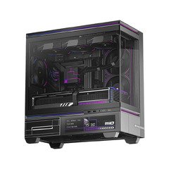 Case mATX - TL-M10 Vision Black - 4 x 120 mm ARGB included, 9.16 inch LCD Display, USB-C Case mATX - TL-M10 Vision Black - 4 x 120 mm ARGB included, 9.16 inch LCD Display, USB-C