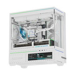 Case mATX - TL-M10 Vision White - 4 x 120 mm ARGB included, 9.16 inch LCD Display, USB-C Case mATX - TL-M10 Vision White - 4 x 120 mm ARGB included, 9.16 inch LCD Display, USB-C