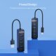 USB3.0 HUB 4 port - Type C input, 1m cable, aux Type-C power input - TWU3-4A-10 USB3.0 HUB 4 port - Type C input, 1m cable, aux Type-C power input - TWU3-4A-10