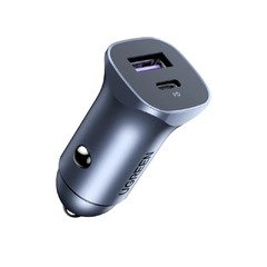 Fast Charger Car - Type-C + USB QC3.0, Power Distribution 30W CD130 - 40858 Fast Charger Car - Type-C + USB QC3.0, Power Distribution 30W CD130 - 40858