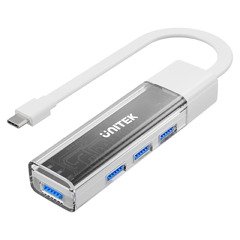 USB-C/USB-A 3.0 HUB 4 port, Bi-Directional, Detachable Cable, White - H1319AWH01 USB-C/USB-A 3.0 HUB 4 port, Bi-Directional, Detachable Cable, White - H1319AWH01