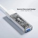 хъб USB-C/USB-A 3.0 HUB 4 port, Bi-Directional, Detachable Cable, White - H1319AWH01 хъб USB-C/USB-A 3.0 HUB 4 port, Bi-Directional, Detachable Cable, White - H1319AWH01