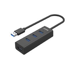 хъб USB3.0 HUB 4 port, 1.2m cable, aux USB-C power input - Y-3089V01 хъб USB3.0 HUB 4 port, 1.2m cable, aux USB-C power input - Y-3089V01