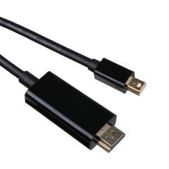 Mini Display Port M / HDMI M 4K 2160p - CG615L-1.8m-4K Black Mini Display Port M / HDMI M 4K 2160p - CG615L-1.8m-4K Black