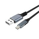 Кабел USB 3.1 Micro type C / USB 2.0 AM Black - CU405M-1.8m