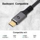 кабел USB4.0 Type-C/Type-C 40Gbps, 240W - CU541M-1.2 кабел USB4.0 Type-C/Type-C 40Gbps, 240W - CU541M-1.2