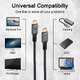 кабел USB4.0 Type-C/Type-C 40Gbps, 240W - CU541M-1.2 кабел USB4.0 Type-C/Type-C 40Gbps, 240W - CU541M-1.2