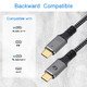 кабел USB4.0 Type-C/Type-C 40Gbps, 240W - CU541M-1.2 кабел USB4.0 Type-C/Type-C 40Gbps, 240W - CU541M-1.2