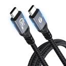 VCom кабел Cable Thunderbolt 5 / USB4 - USB-C 80Gbps PD240W 1m Black - CU584M-1m VCom кабел Cable Thunderbolt 5 / USB4 - USB-C 80Gbps PD240W 1m Black - CU584M-1m