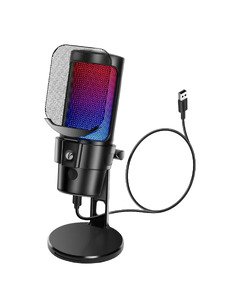 Геймърски микрофон Gaming USB Microphone - VCOM-M902 Black - USB, RGB Геймърски микрофон Gaming USB Microphone - VCOM-M902 Black - USB, RGB