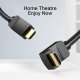 HDMI Right Angle 90 Degree v2.0 M / M 4K/60Hz Gold - 2M Black - AARBH HDMI Right Angle 90 Degree v2.0 M / M 4K/60Hz Gold - 2M Black - AARBH