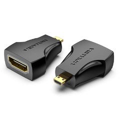 Adapter Micro HDMI M / HDMI F Black - AITB0 Adapter Micro HDMI M / HDMI F Black - AITB0
