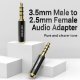 адаптер Adapter Audio 3.5mm M / 2.5mm F  Black Metal - BFBB0