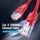 Кабел LAN UTP Cat.6 Patch Cable - 1M Red - IBERF