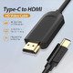 кабел Cable Type-C to HDMI - 1.5m 4K Black - CGUBG кабел Cable Type-C to HDMI - 1.5m 4K Black - CGUBG