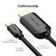 кабел Cable Type-C to HDMI - 1.5m 4K Black - CGUBG кабел Cable Type-C to HDMI - 1.5m 4K Black - CGUBG