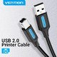 USB 2.0 A Male to B Male, Black 1.5m - COQBG